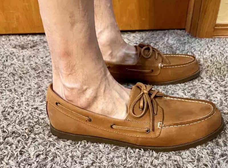 Mocasines Bennett de piel auténtica para hombre con plantilla de espuma viscoelástica - Goodfellow &amp; Co™ Coñac