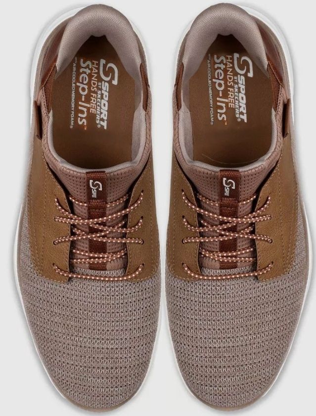 Sport by Skechers Donovan Step-Ins sneaker in light brown., Size: 8