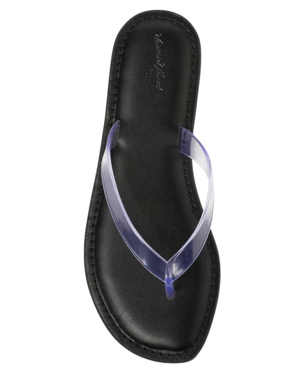 Universal Thread Womens Keilani Thong Flip Flops 93321989 Clear Black