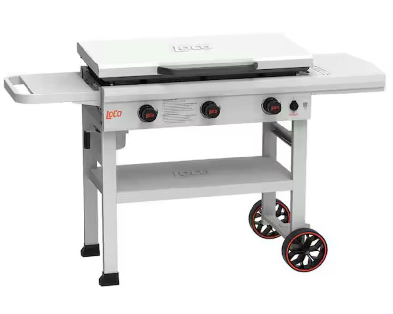 36 in. 3-Burner Classic SmartTemp Propane Flat Top Grill/Griddle in Chalk Finish