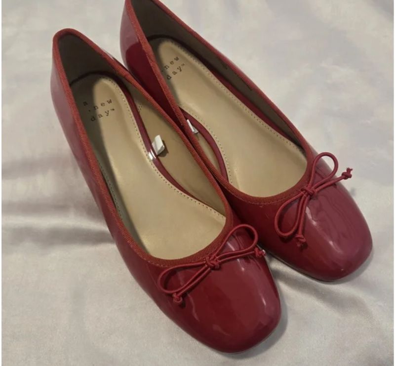NWOT A New Day Red Ballerina Pumps