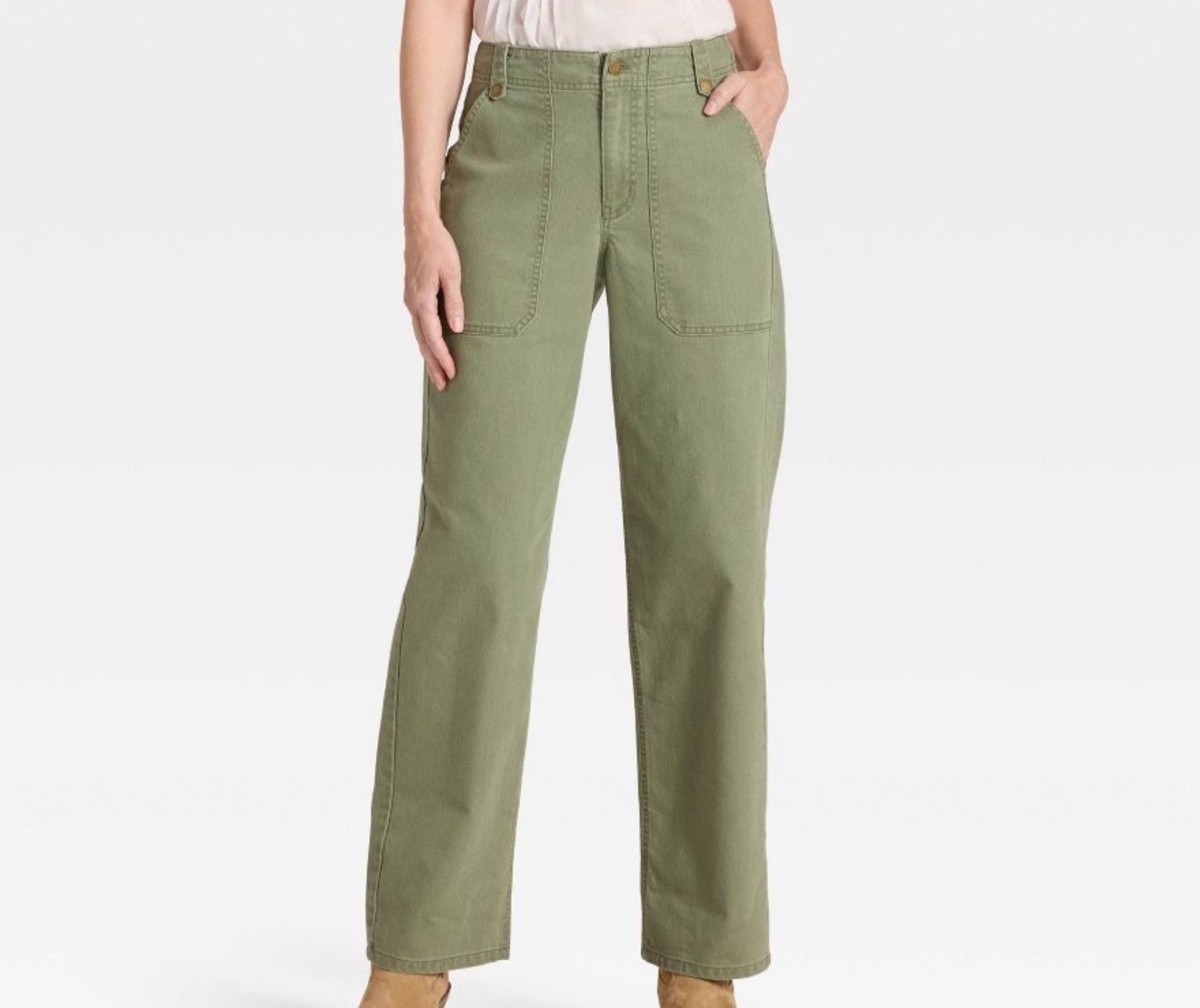 Women's Mid-Rise Straight Leg Cargo Pants - Universal Thread"™, Size: 8