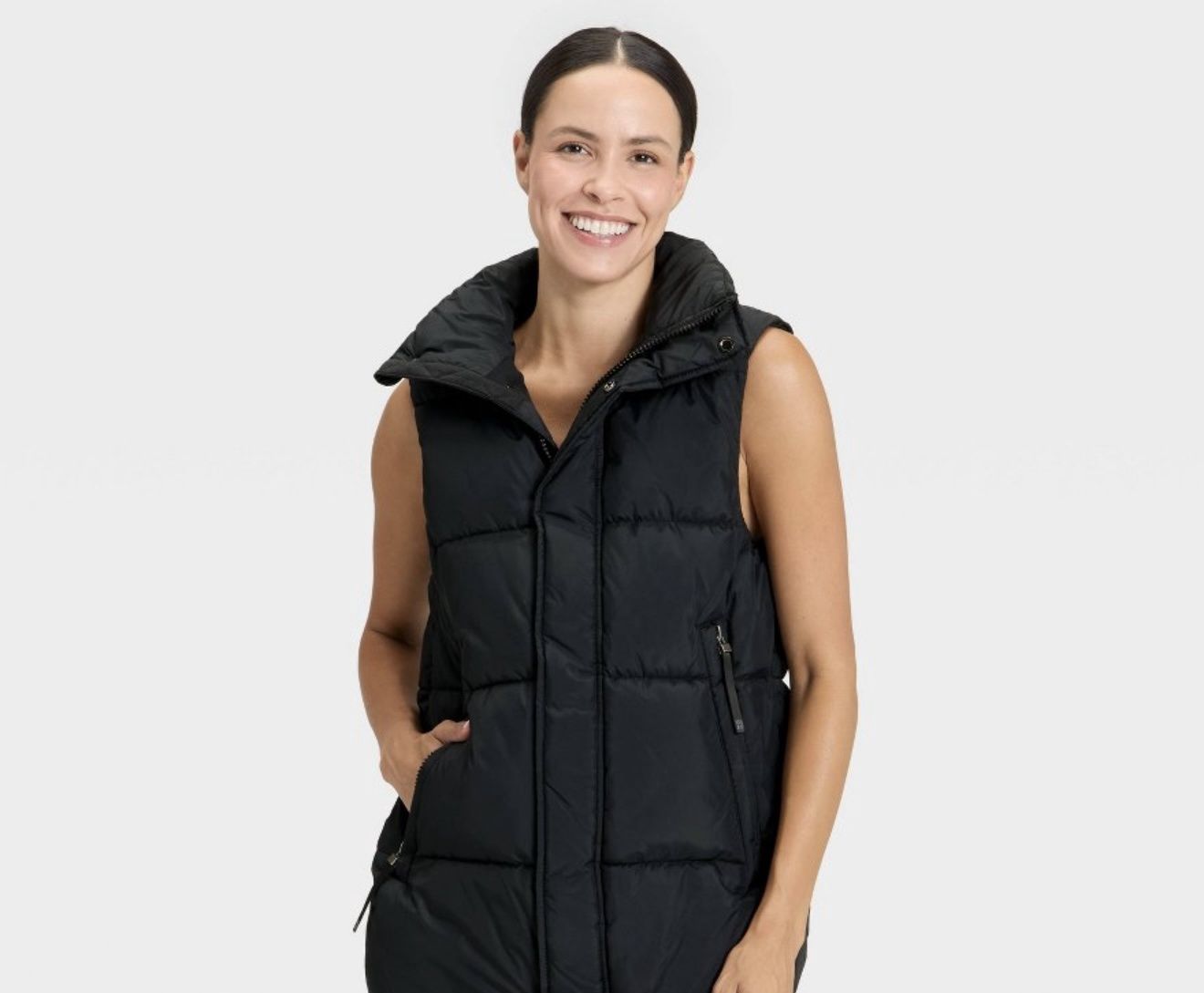 Women's Long Puffer Vest - All In Motion™, Size: M