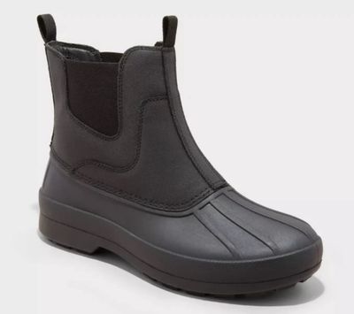 Men's Spencer Winter Chelsea Boots Black - Goodfellow &amp; Co -