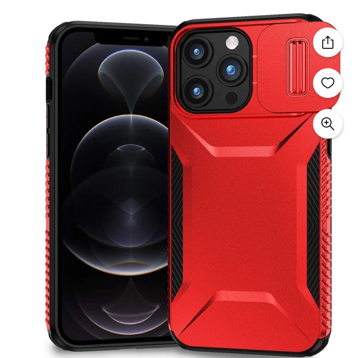 For iPhone 12 Pro Max 6.7 /ultimate, Color: Red
