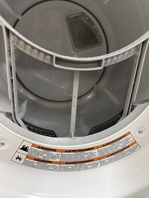 7.4 cu. ft. vented Front Load Electric Dryer in White with Wrinkle Shield Option
