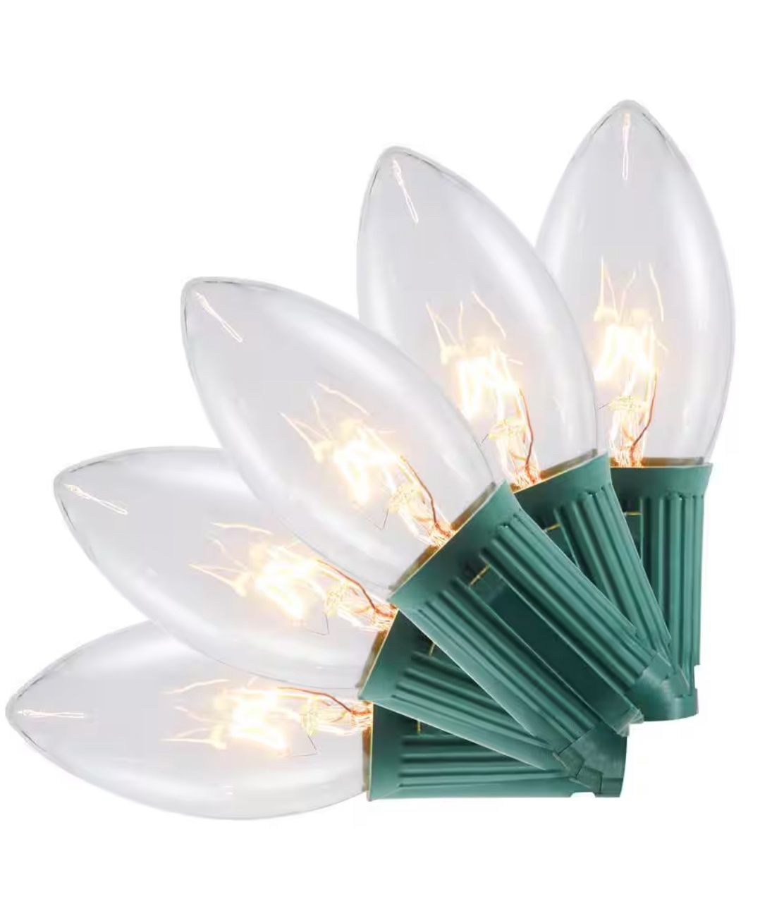 25 Clear Incandescent C9 Lights