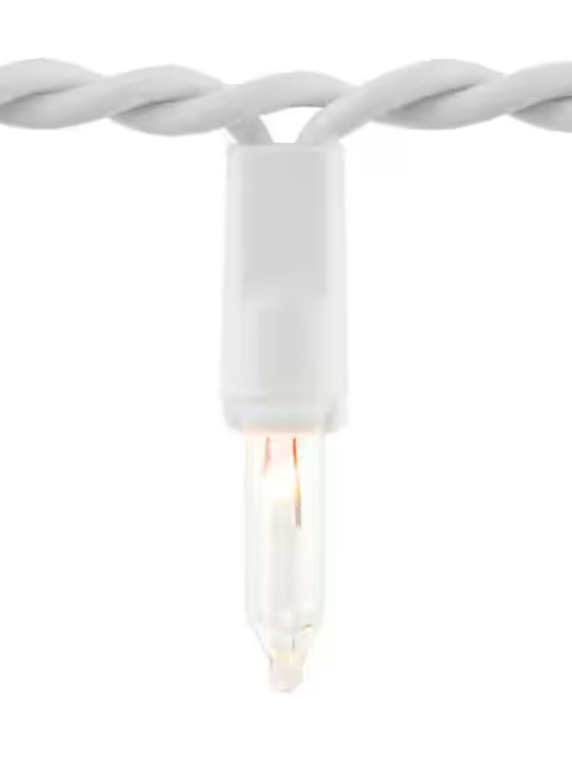 200 Clear Incandescent Mini Icicle Lights