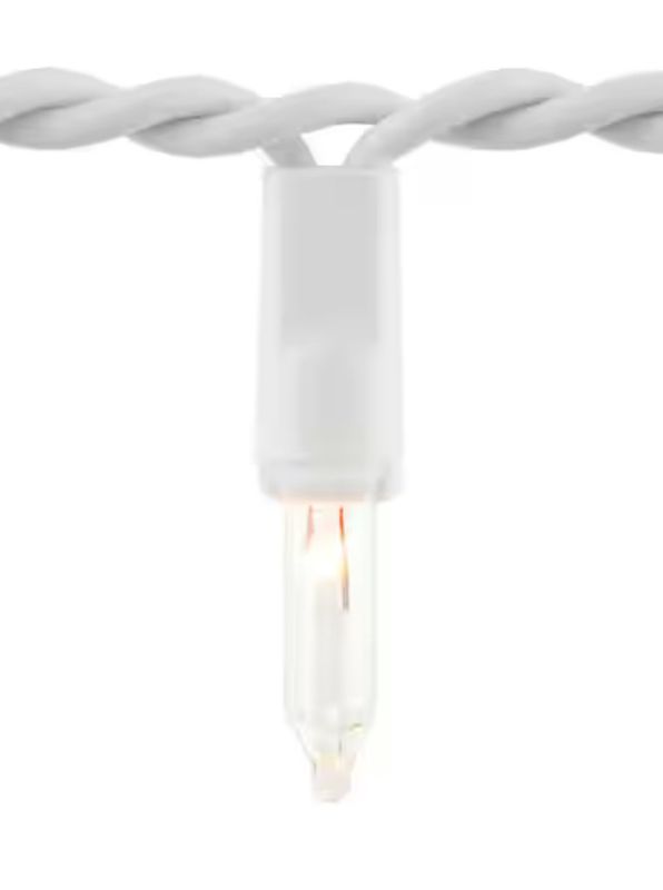 200 Clear Incandescent Mini Icicle Lights