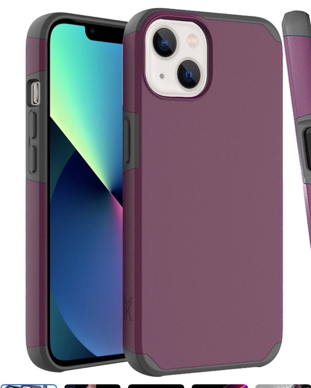 iPhone 13 Case 6.1, Color: Magenta purple