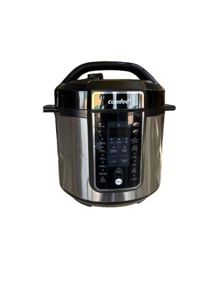 COMFEE’ Pressure Cooker 6 Quart with 12 Presets, Multi-Functional Programmable Slow Cooker, Rice Cooker, Steamer, Sauté pan, Egg Cooker, Warmer and More