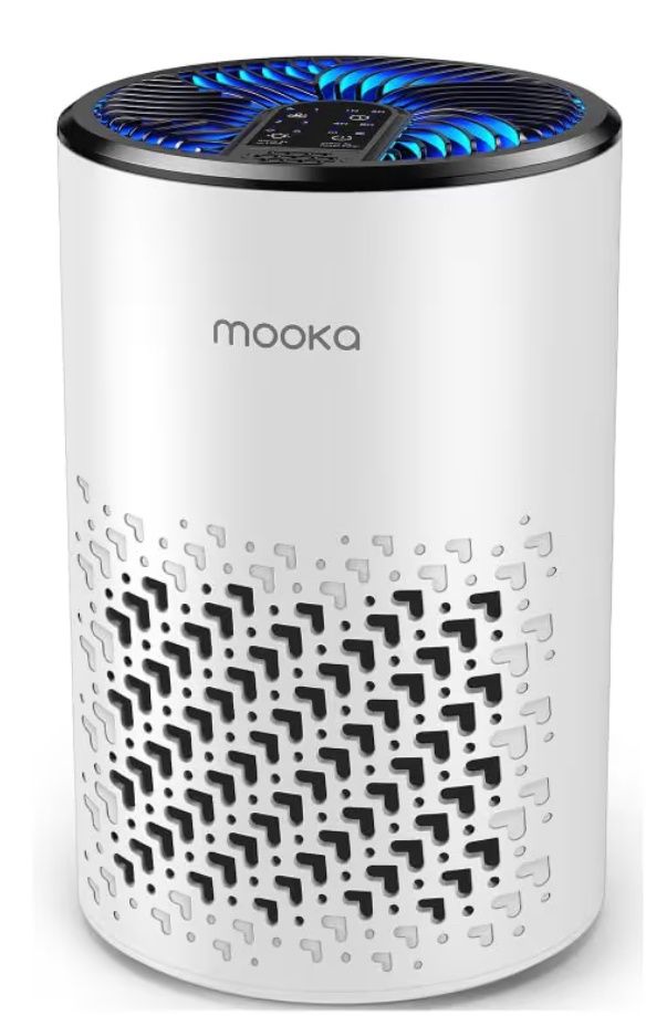 Air Purifiers for Bedroom Home, MOOKA HEPA Air Purifier for Home Pets with Fragrance Sponge