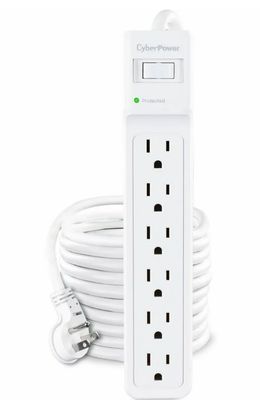 CyberPower B625 Essential 6 Outlet Surge Protector with 1500 J Surge Suppression
