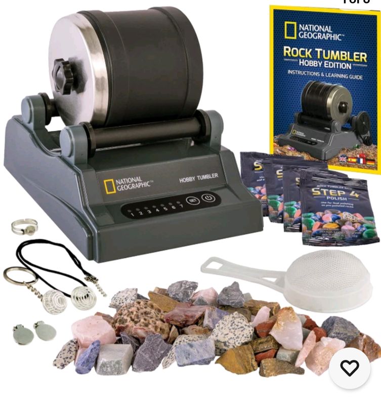 National Geographic Hobby Rock Tumbler Kit Jewelry Fastenings Educational Guide