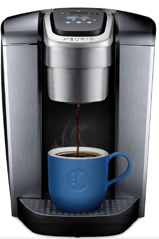 Keurig K-Elite Single Serve K-Cup Pod Coffee Maker, with Strength and Temperature Control, Iced Coffee Capability, 8 to 12oz Brew Size, Programmable, Brushed Silver