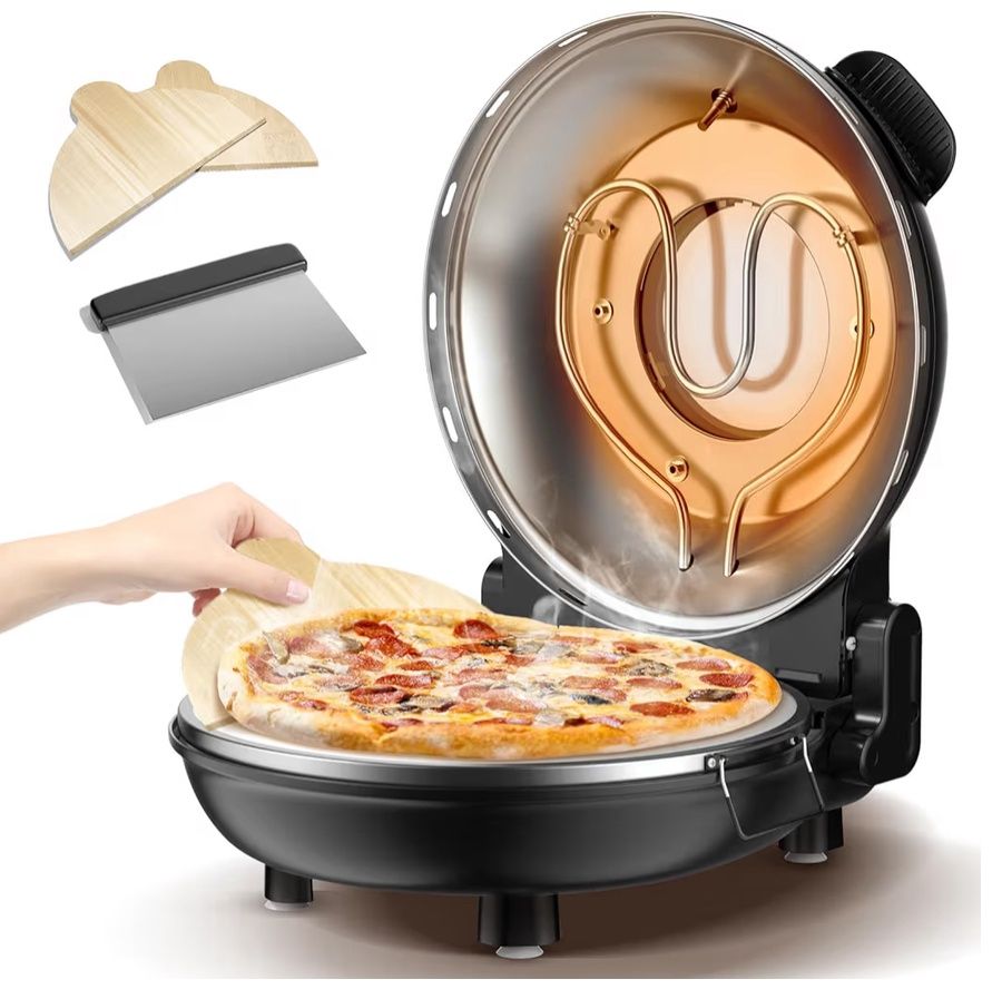 Pizza Oven Indoor Portable, 12 Inch Countertop Indoor Pizza Oven