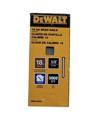 5/8 in. x 18-Gauge Glue Collated Straight Brad Nails (5000 per Box)