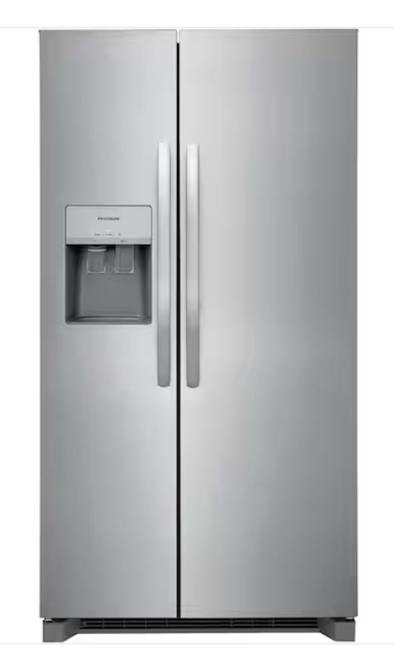 36 in. 26 cu. ft. Standard Depth Side by Side Refrigerator in Stainless Steel