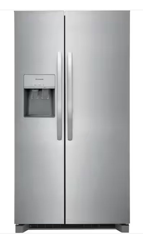 36 in. 26 cu. ft. Standard Depth Side by Side Refrigerator in Stainless Steel