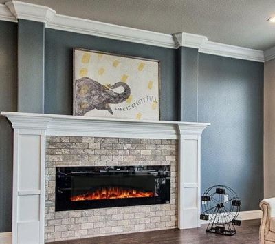 The Sideline 60 Inch Recessed Smart Electric Fireplace 80011