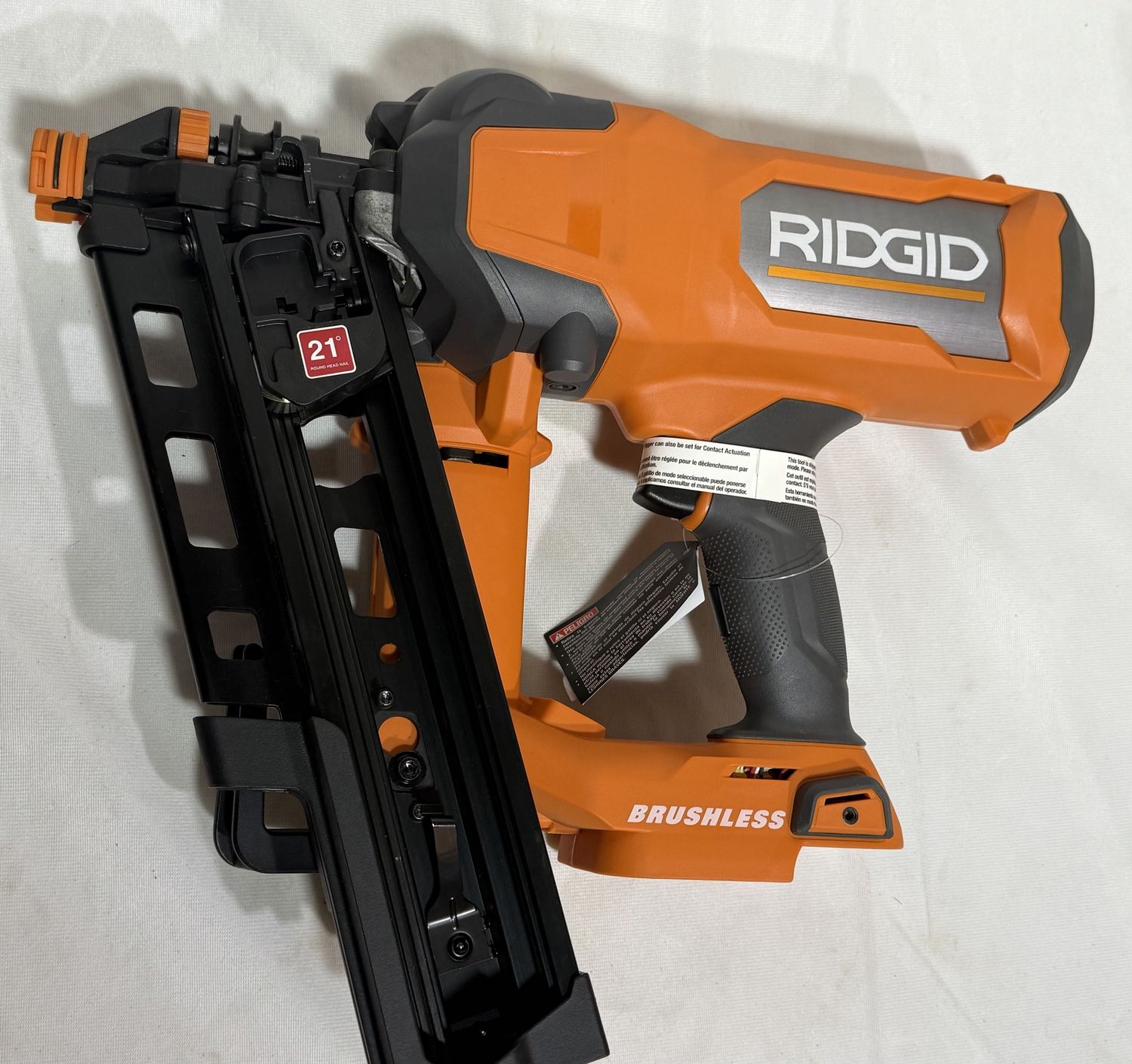 R09894B 18V Brushless Cordless 21° 3-1/2 in. Framing Nailer (Tool Only), Condition: New
