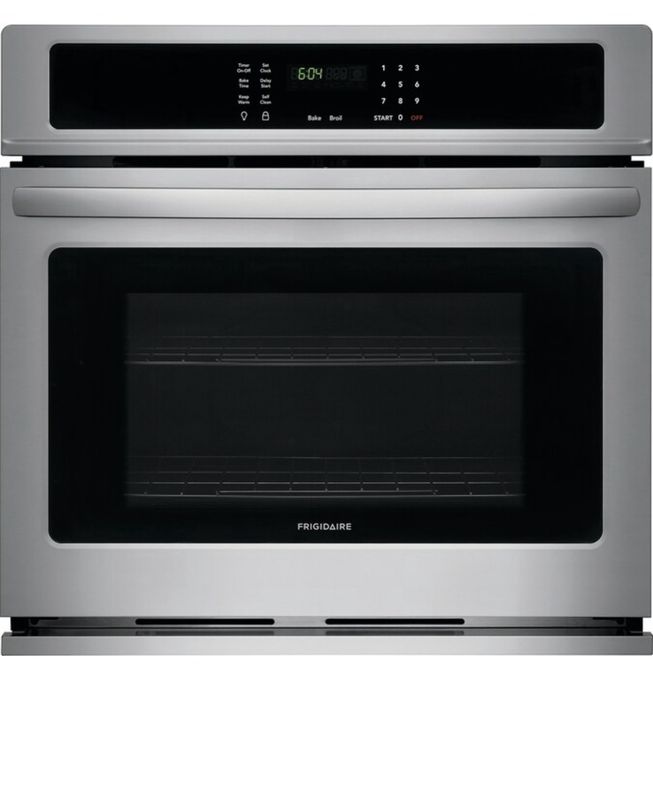 Frigidaire 30 inch Single Electric Wall Oven Single-fan and Self-cleaning ( Fingerprint Resistant Stainless Steel )