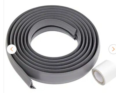 15 ft. PVC Floor Cord Protector in Grey