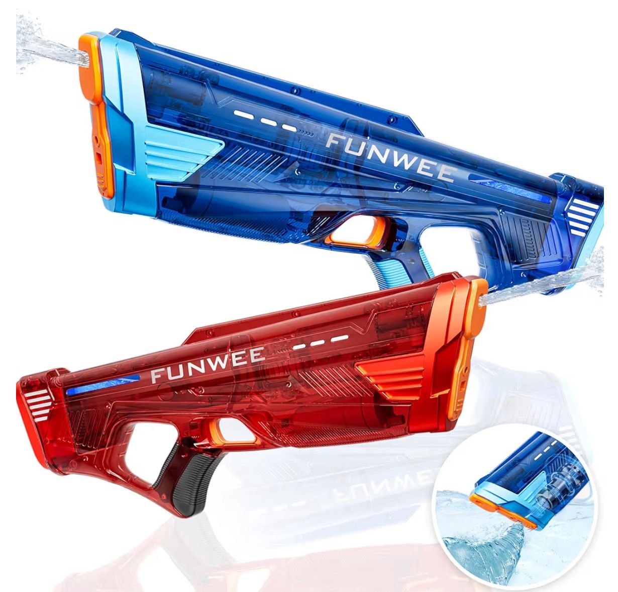 Funwee 2 Pack Electric Water Gun for Adults Kids