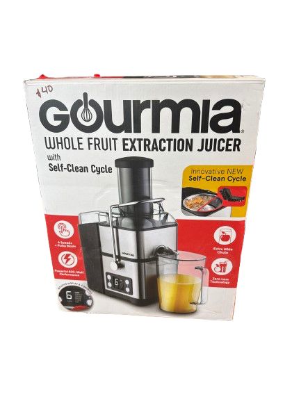Gourmia 6 Speed Digital Juice Extractor with Wide Chute, Pulse &amp; Self-Clean Mode
