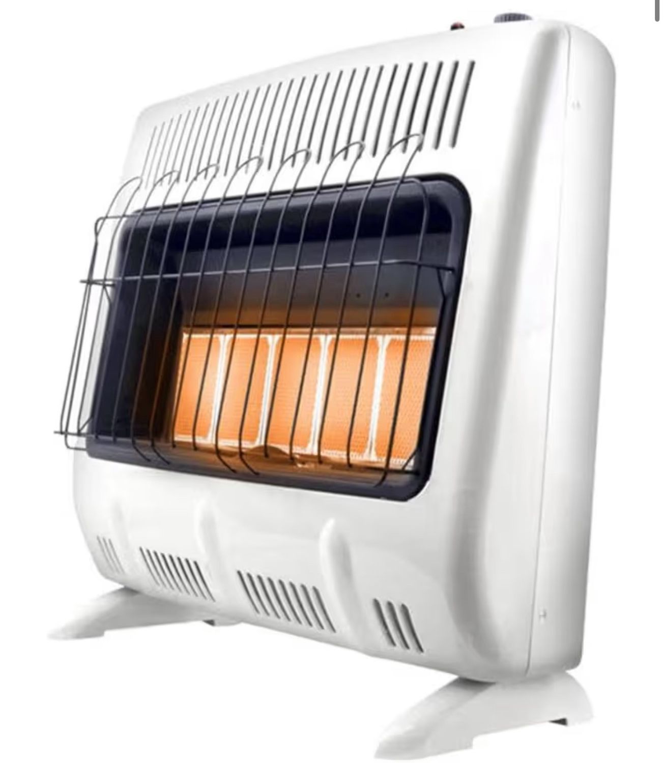 Mr. Heater MHVFDF30RTT 30,000 BTU Radiant Vent Free Dual Fuel Natural Gas and Propane Heater for Cold Rooms,, Color: yellow