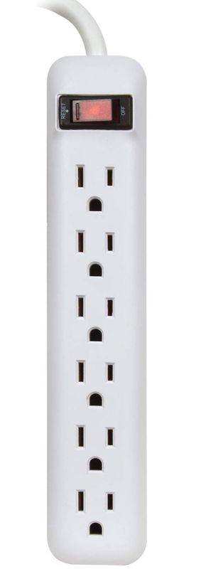 Power Strip with 14-3 SJT 1.5 Foot Cord