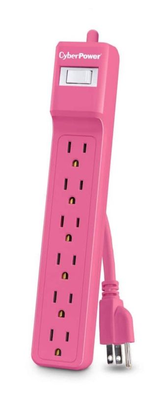 2 ft. 500J 6-Outlet Surge Protector