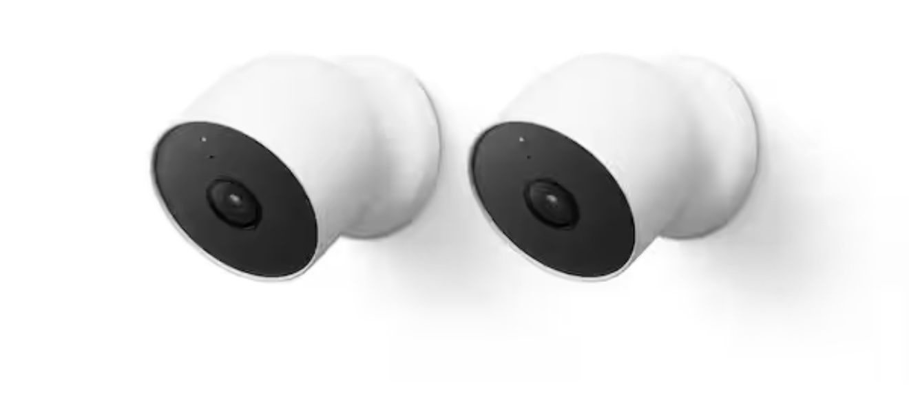 Nest Cam (Battery) - Indoor and Outdoor Wireless Smart Home Security Camera - 2 Pack