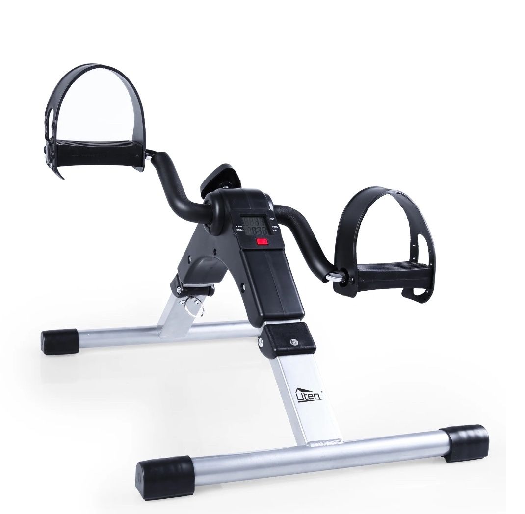 Uten Pedal Exerciser, Mini Exercise Bike for Arm Leg Workout, Under Desk Exercise Bicycles