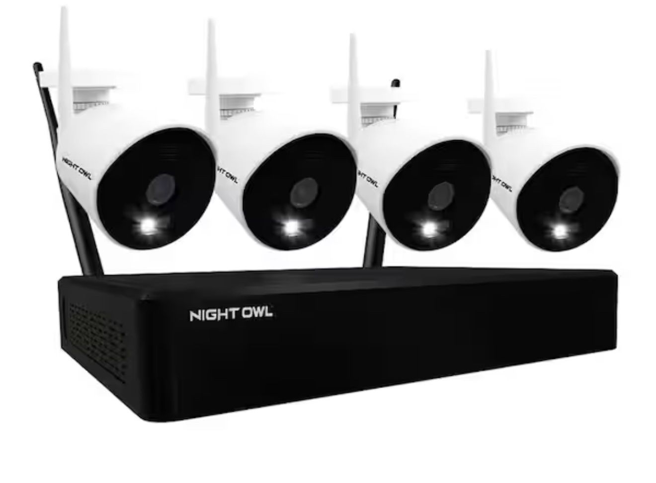 10-Channel 1080P 1TB NVR Security Camera System with 4 AC Wireless Bullet Spotlight Cameras
