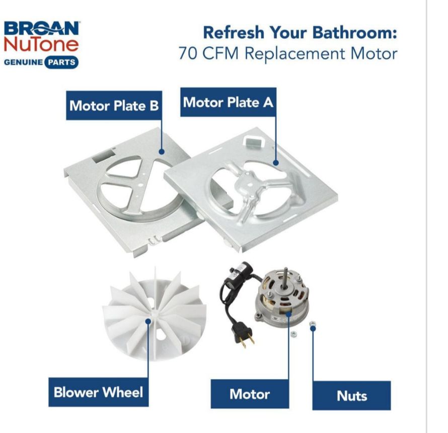 Replacement Motor Wheel 70 CFM