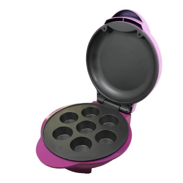 750-Watt Pink Mini Cupcake Maker with Non Stick Surface