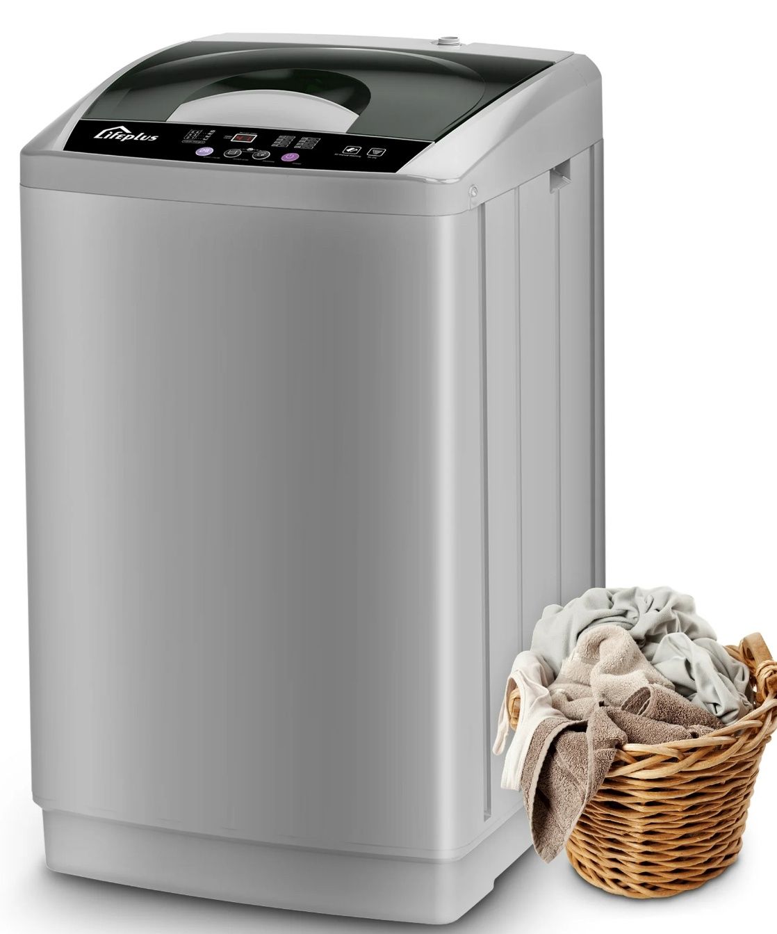 LifePlus Full Automatic Washing Machine and Spin Dry 1.8Cu.ft