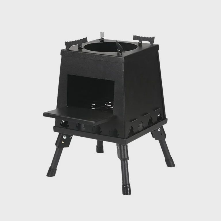 Outdoor Stainless Steel Folding Heating Firewood Stove Camping Tent Stove BBQ