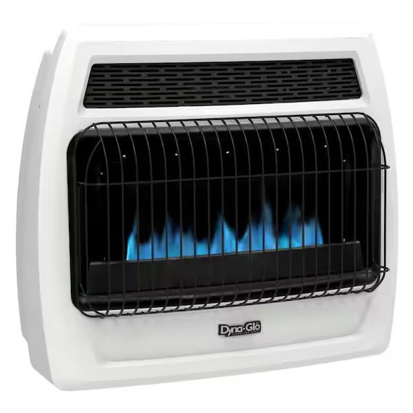 30,000 BTU Blue Flame Vent Free Liquid Thermostatic Wall Heater, Gas types: Propane