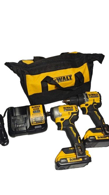 DEWALT ATOMIC 20-Volt MAX Lithium-Ion Cordless Combo Kit (2-Tool) with (2) 2.0Ah Batteries, Charger and Bag