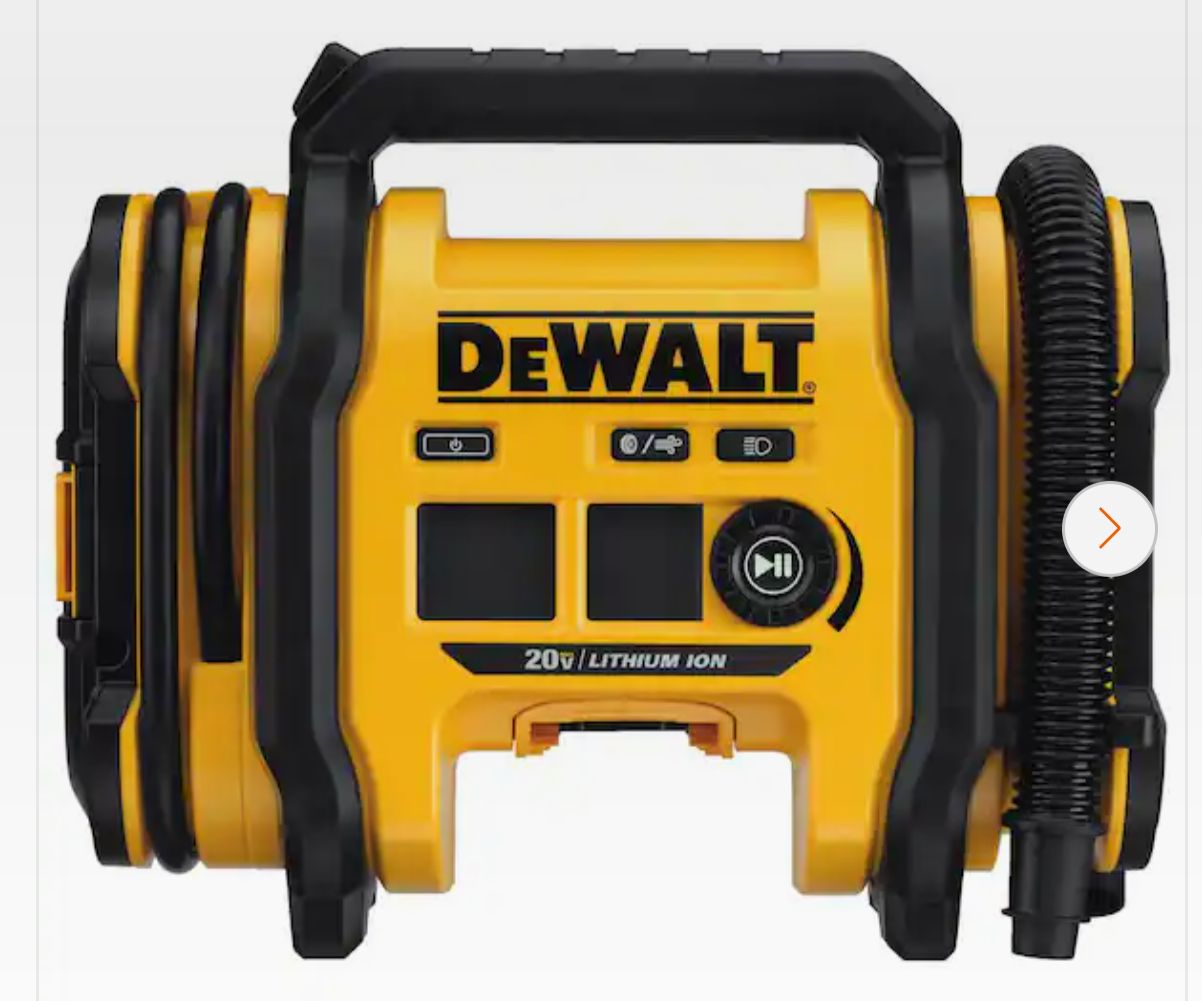 DEWALT 20V MAX Cordless Electric Portable Inflator (Tool Only)