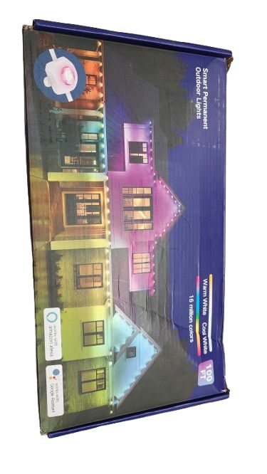 100 ft. with 72 Lights Indoor/Outdoor Plug-in Integrated LED Fairy String-Light, RGB Permanent String Lighting, ETL