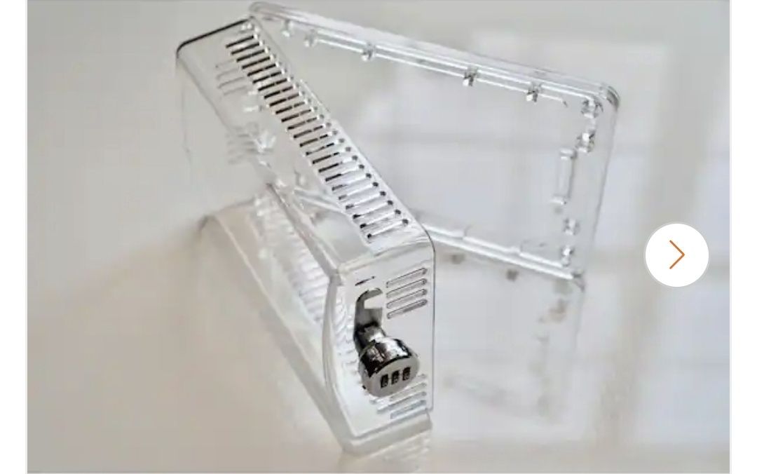 StatGuardPlus Universal Thermostat Guard Clear with Changeable Code Combination Lock