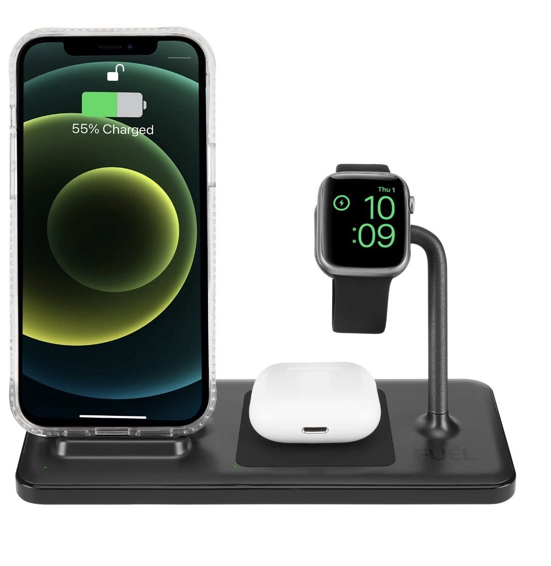 Fuel Wireless Charging Station with USB-C for iPhone and Apple Watch 4-Ports Pack