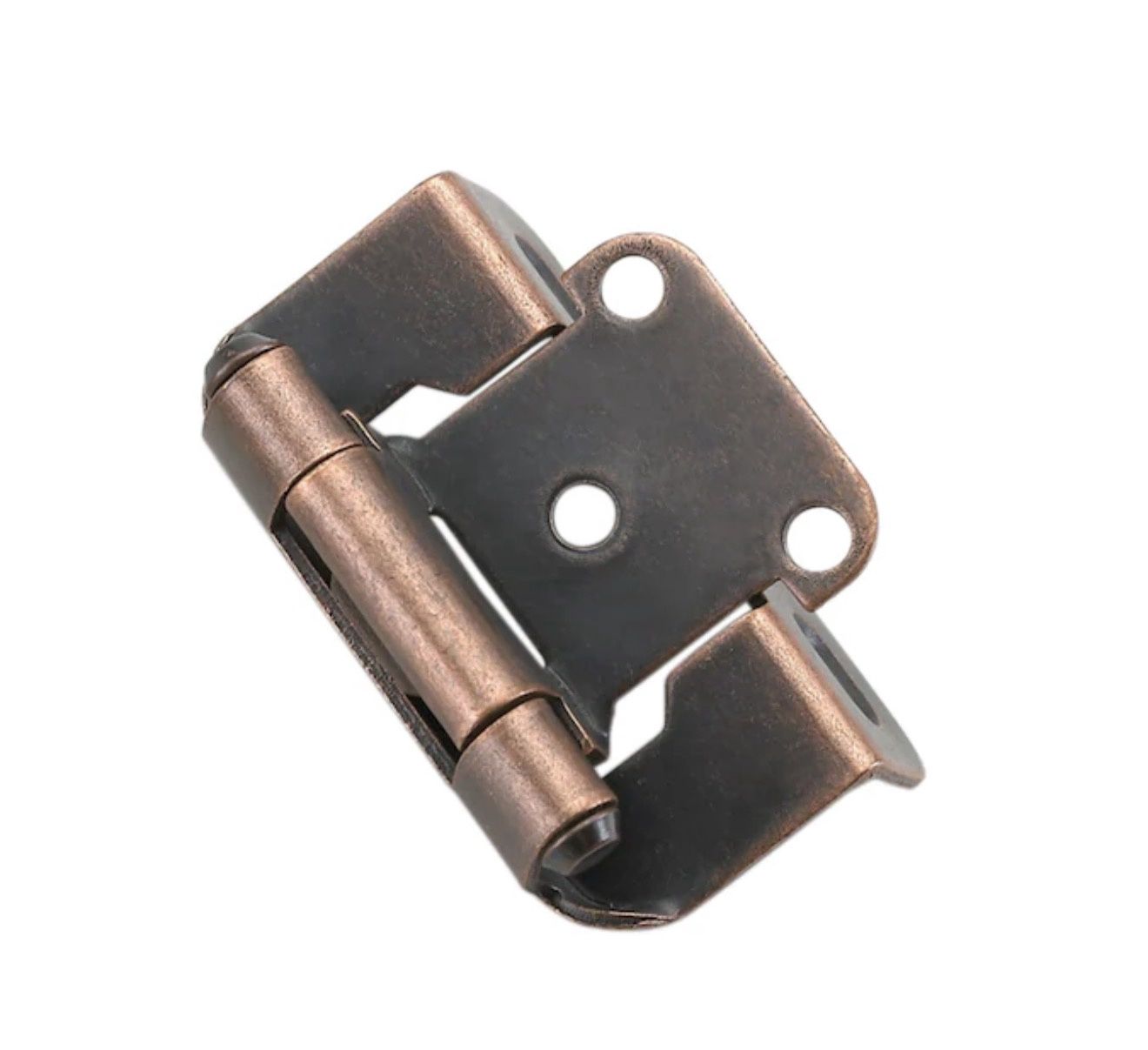 200-Degree 1/2-in Overlay 1/2-in Inset Semi-wrap Surface Self-Closing Aged bronze Cabinet Hinge