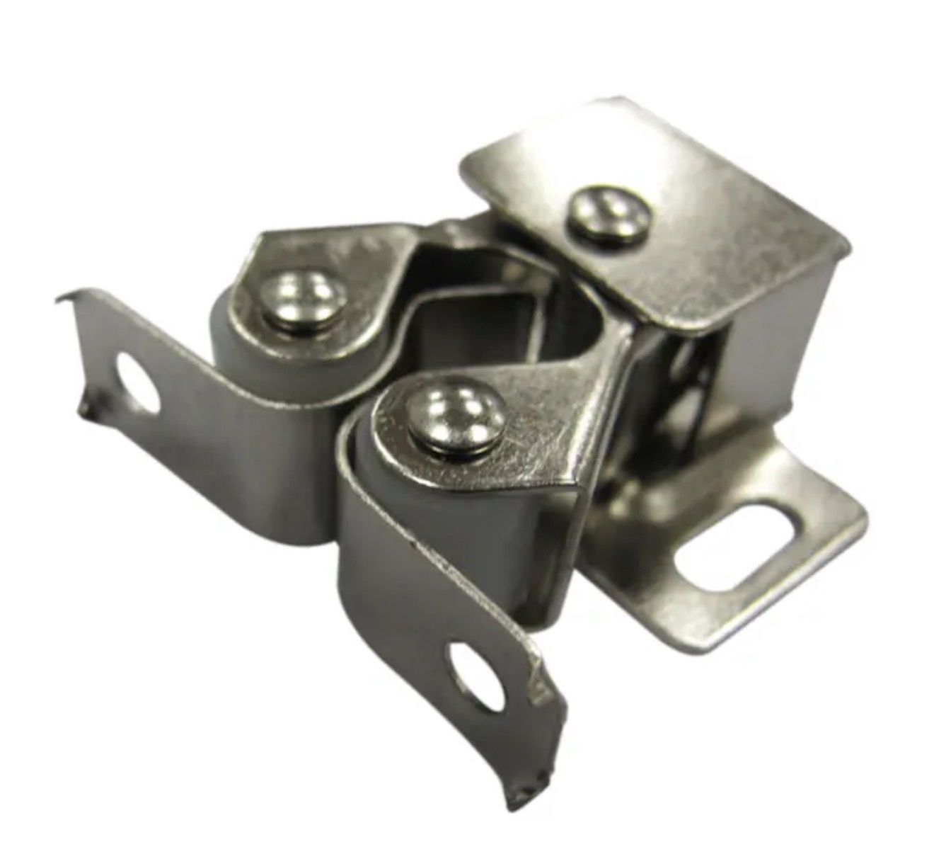 36-mm Silver Roller Catch Cabinet Latch