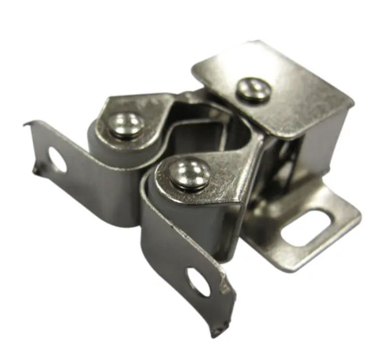 36-mm Silver Roller Catch Cabinet Latch