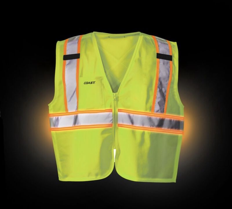 Yellow Polyester High Visibility Reflective Safety Vest