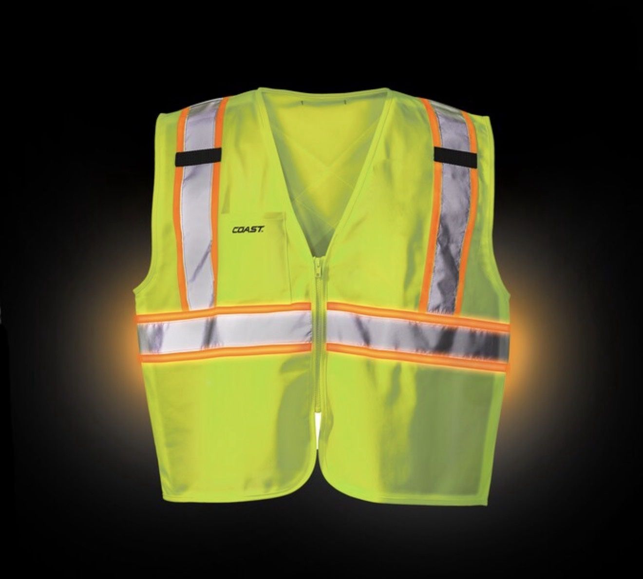 Yellow Polyester High Visibility Reflective Safety Vest, Size: XL
